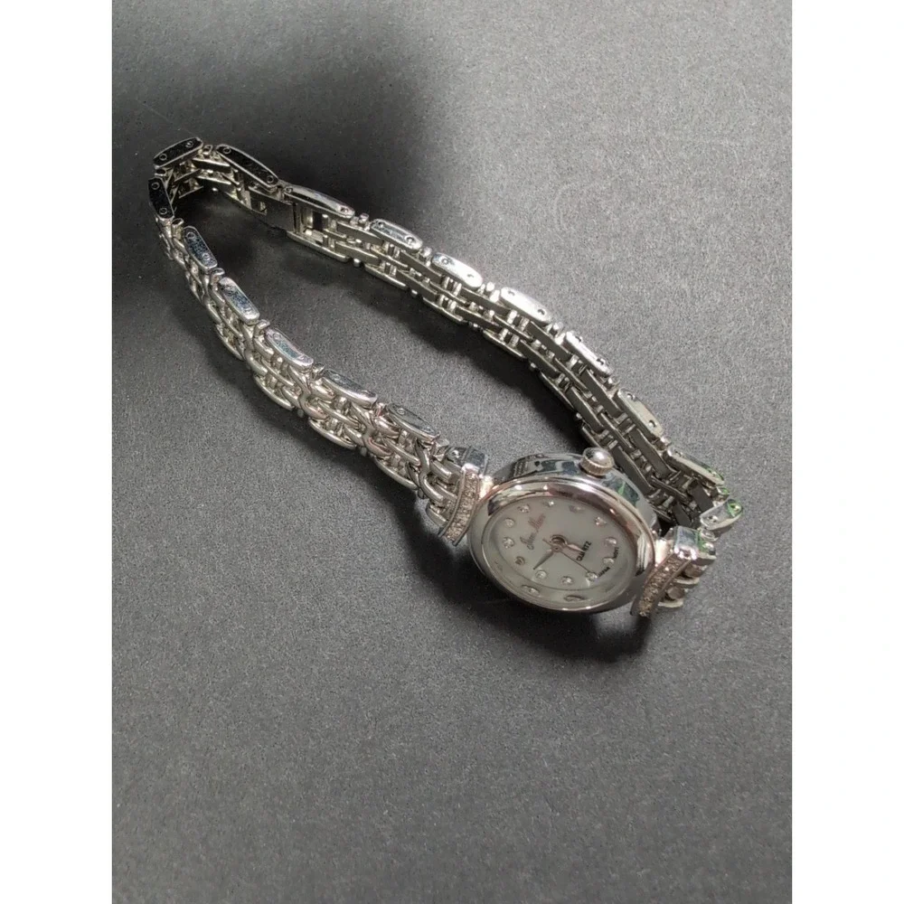 Jean Marc Silver-Tone Crystal And Mother Of Dial Women's WatchJean Marc·Size: OS